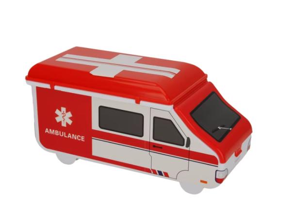 Outdoor Ambulance-Shaped First Aid Kit with Custom Logo – Ideal for Medical & Emergency Use