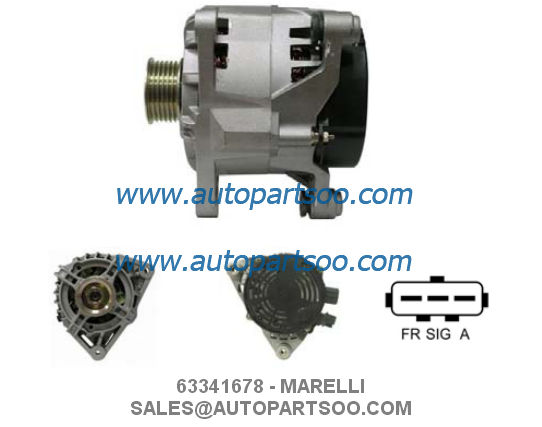 63321257 63321425 - MARELLI Alternator 12V 70A Alternadores