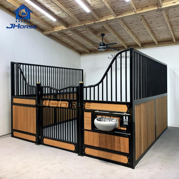 Horse Stable Front Panel Bamboo Pine Wood Door Design Equestrian Supplies
