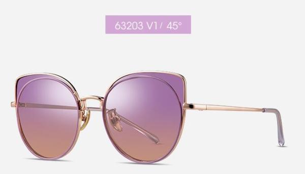 KIDS CAT EYE  LENS METAL FRAME PC DESIGNER NON PORLARIZED SUNGLASSES