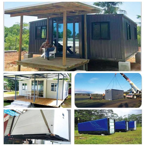Expandable Folding House with Fully Galvanized Steel Structure, Customizable Floor Area, and Rapid Assembly & Disassembly
