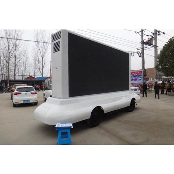 Traction Led Advertising Vehicle   2ton 4*2m LED Screen  Trailer Mobile Advertising Truck
