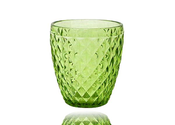 10 OZ Crystal Solid Colored Vintage lowballl Glasses , 295ml Colored Tumblerl Glasses
