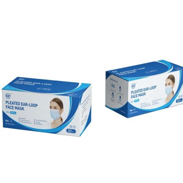 Sample free disposable medical mask nonwoven 3ply face mask manufacture