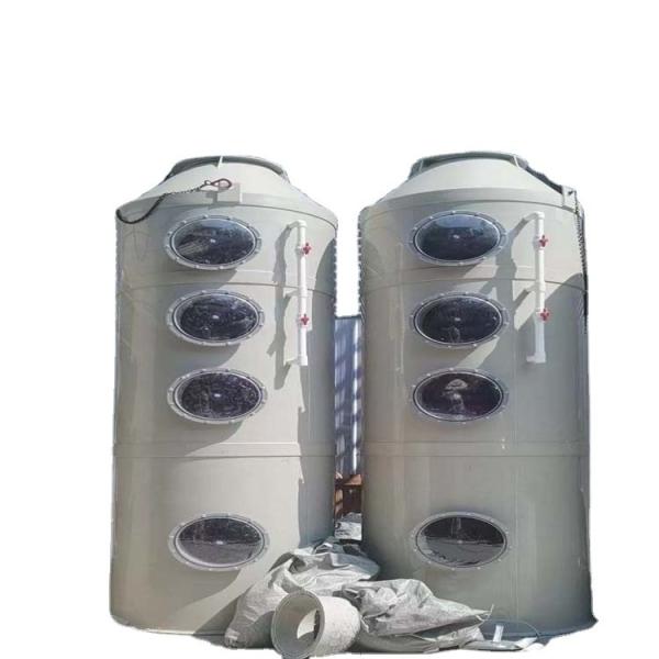 400 kg Torre de descarga de gases de escape Torre de depuração de gases úmidos para equipamentos de eliminação ODM