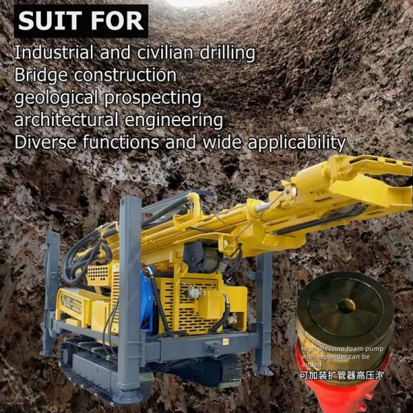 110KW Hydraulic Water Well Drilling Machine Flexible Easy To Maintain