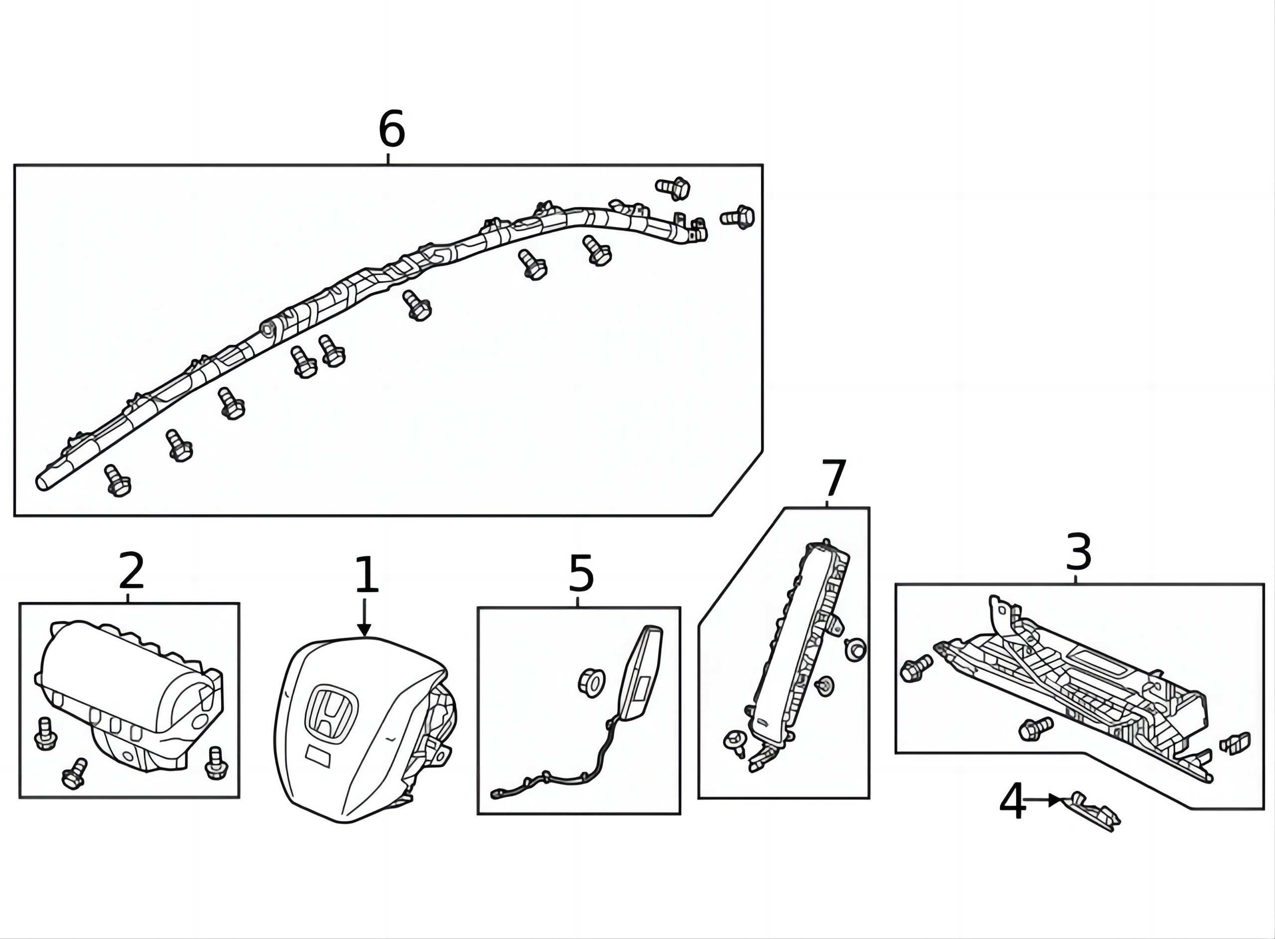 Car Fitment HONDA ABS Full Range Auto Accessories for Civic 21-23 77801-T20-A80ZA OEM
