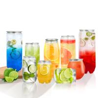 650 ml de bouteille en PET de qualité alimentaire, écologique, en plastique transparent, contenant de l'eau potable