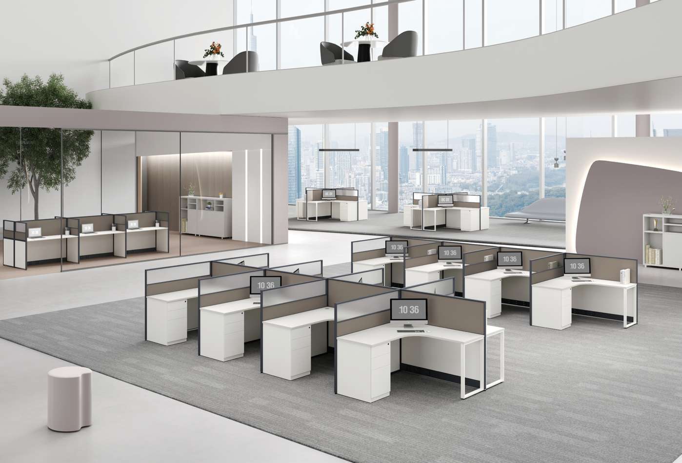 C40FA Panel Workstation-Benches