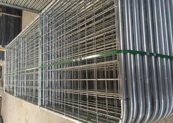 Australia Style Galvanized Metal 12 Foot Farm Gate With Welded Frame Pipe