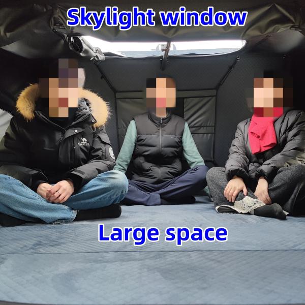 3-4 Person 1.9M Width Hard Shell Roof Top Tent with 320G Polyester for Outdoor Camping