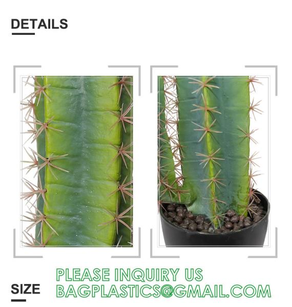 Artificial Succulent Plants - Realistic Artificial Flowering Cactus, Fake Succulent Plant Decor for Home Office