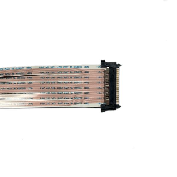 カスタマイズ可能な0.8ピッチ 4p-50pin FFCケーブル組み立て 20mm-500mm サポート FFC/FPCコネクタ付き長さ