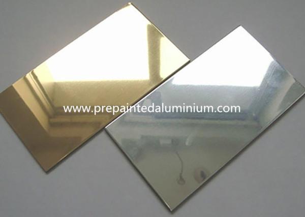 Alloy 1085 0.50mm Thickness Gold Color Mirror Aluminum With Reflectivly Above 96% For Solar Energy Panel Making
