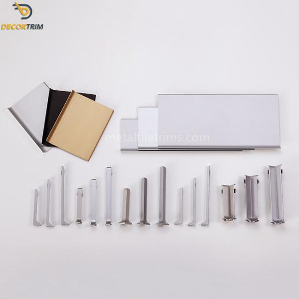 J Type Skirting Aluminium Profile , Skirting Moulding Profiles For Wall Corner