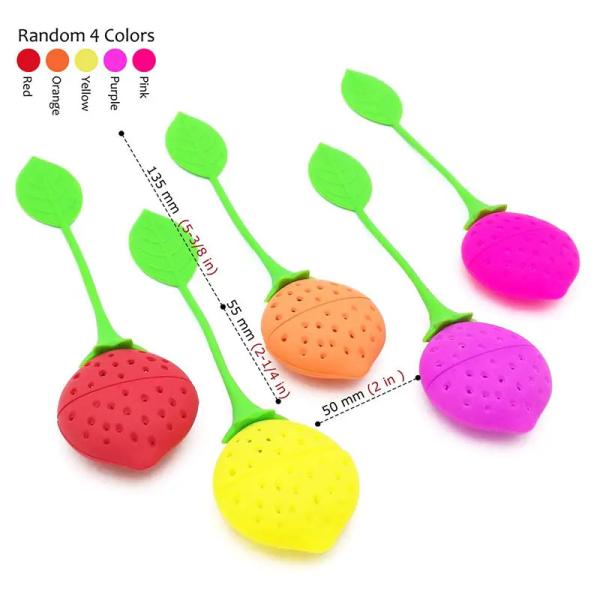 Безвредное Infuser облегченного стрейнера чая силикона Multicolor