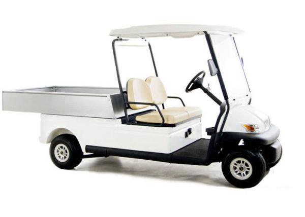 Electric 48v  transportation Utility Golf Cart With Silver Aluminum box For Resorts