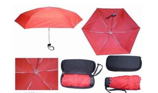 Red Box Ladies Umbrellas Windproof 5 Section Strong Aluminum Frame Windproof Ribs