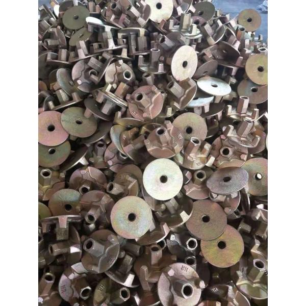 Алюминиевые крыльчатые барашковые гайки растягиваемого элемента цвета аксессуаров 16ММ системы форма-опалубкы золотые