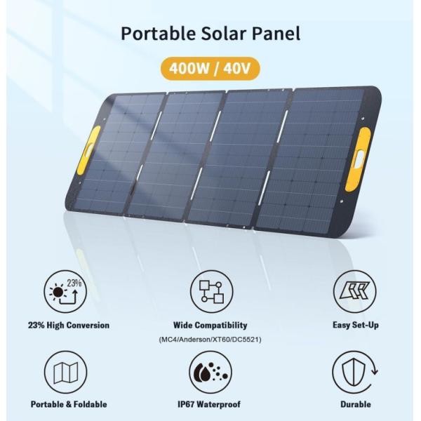 Высокоэффективный портативный комплект солнечного одеяла 400w для кемпинга RV
