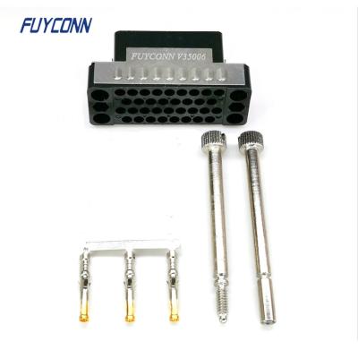 Conector fêmea do alojamento do friso V.35 com metal Shell e fechamento dos parafusos