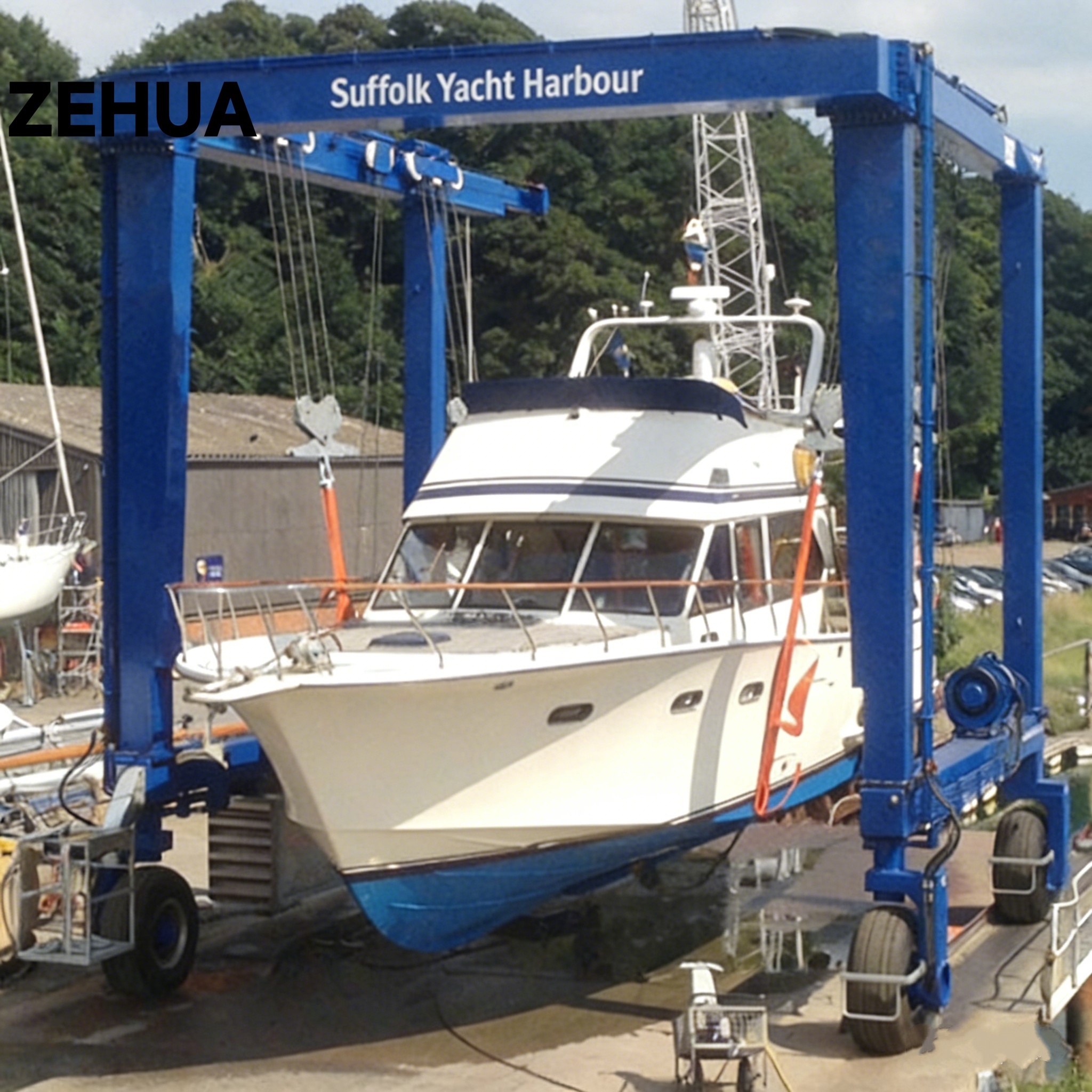 Zehua Crane Shipyard 100t Boat Hoisting Yacht Crane