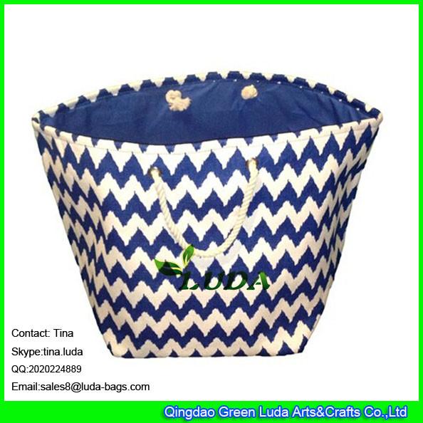LUDA wholesale recycled straw beach bag mat paper straw foldable shopping bag