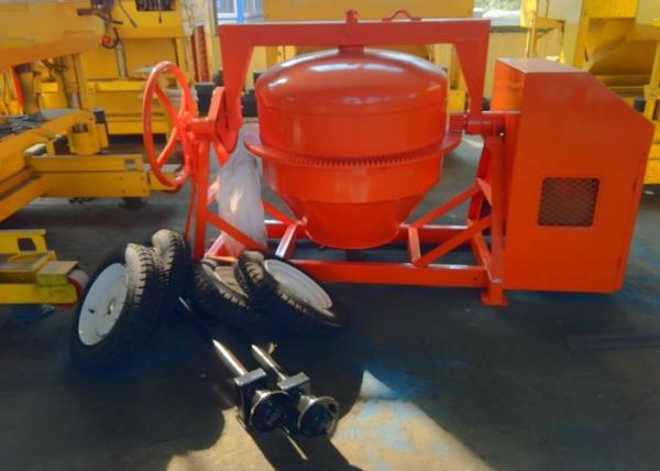 175L Mini Diesel Concrete Mixing Machine With Hydraulic Hopper , 13KW Diesel Engine