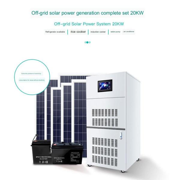 20kw Solar Power Generation System 220v Home Offgrid Inverter Control  60HZ