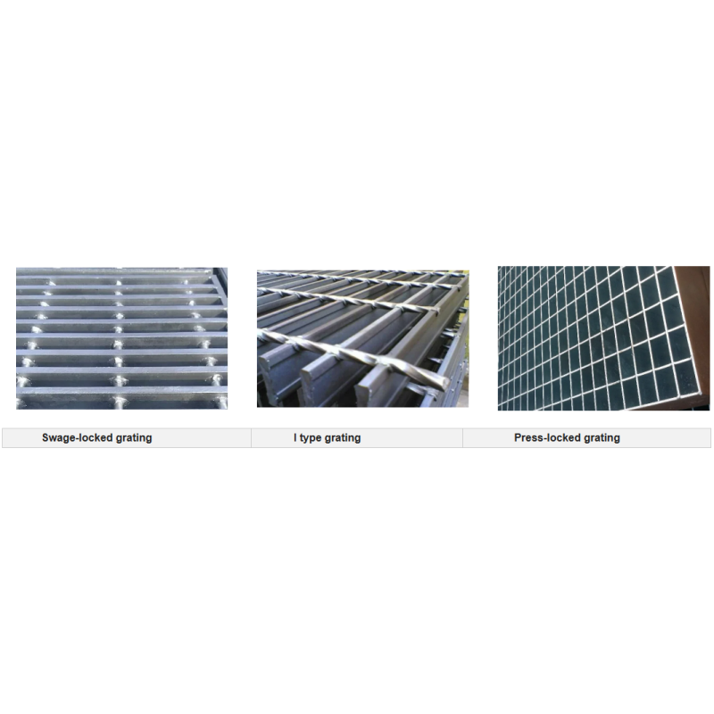 Hot-Dip Galvanized Steel Grating with Serrated Surface and Customizable Sizes for Drain Cover and Walkway Platforms