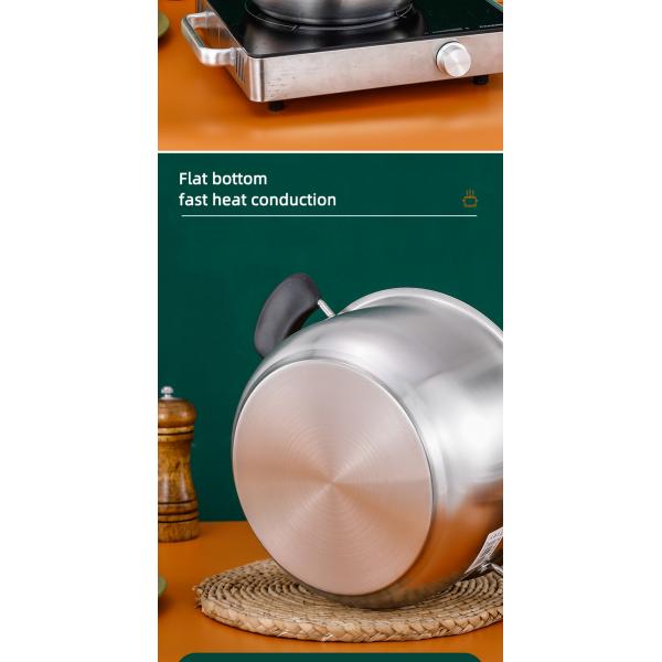 High Quality Home Kitchen Cooker Pasta Pot Stainless Steel Soup Stock Pot Induction Cooking Pot With Lid