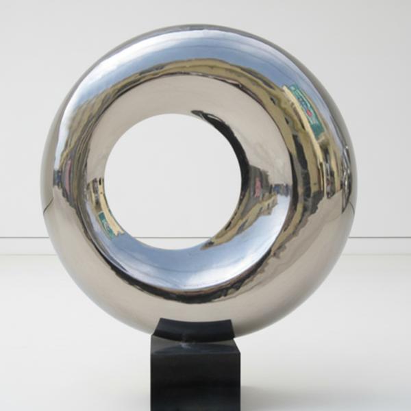 Custom Mirror Polished Stainless Steel Modern Art Sculpture Indoor Circular Abstract Decor Statue