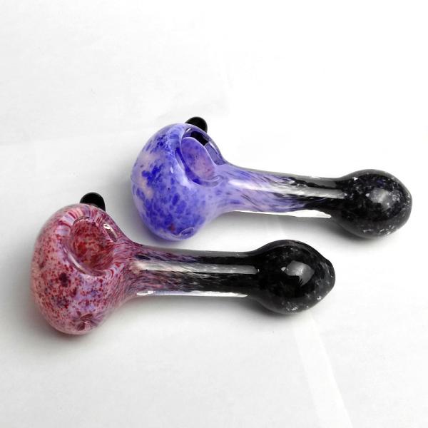 Elegant Colorful Compact Size Glass Hand Pipe For Smoking Lightweight