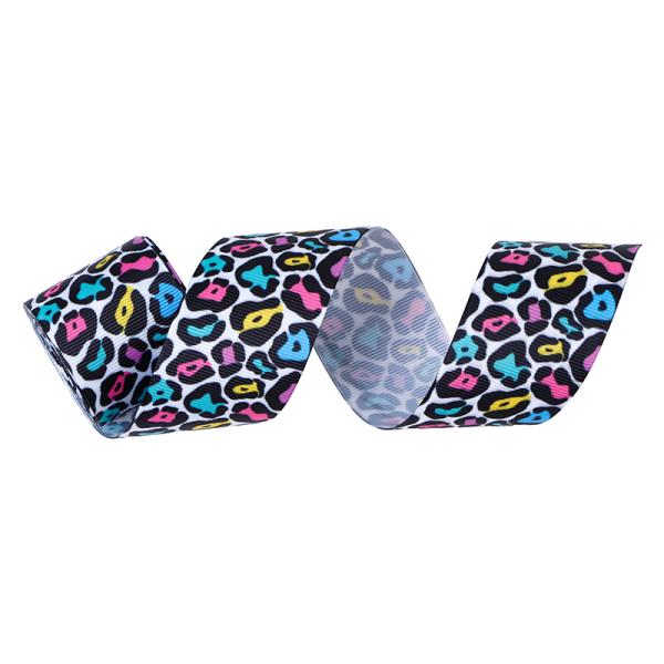 Customized Support 1.5 inch Animal Leopard Printed Grosgrain Ribbon for Hair Bows Tie