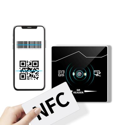 TCP IP RJ45 Red Escaner de código QR HTTP MQTT Modbus RFID Sistema de código QR NFC 13.56Mhz IC Lector de código QR Control de acceso