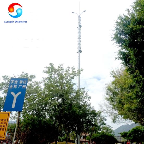 Multifunctional Steel High Mast Light Tower 45m Weldable Structural