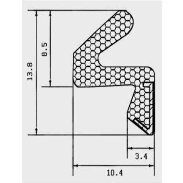 Perfectly Sealed Kerf Insert Sealing Strip for Wooden Door Threshold Weatherstripping