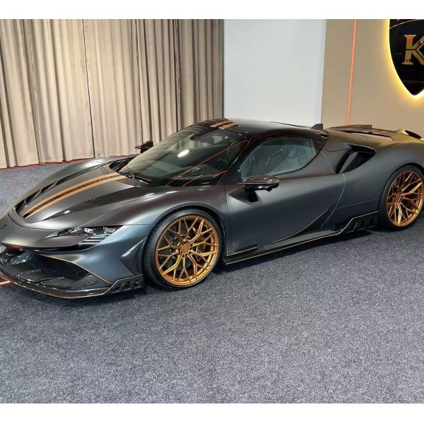 Ferrari SF90 Carbon Fiber Body SF90 KY PP Plastic Diffuser Spoiler Side Skirt Body Kit