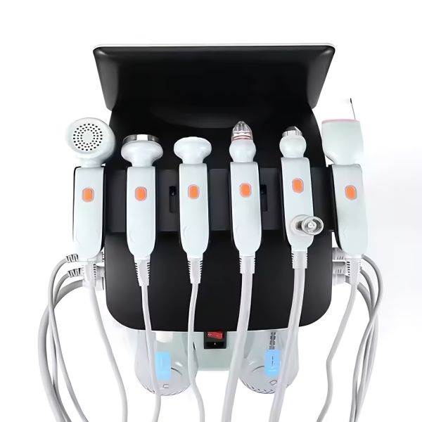 6 In 1 Oxygen Hydra Facial Machine Visible Pore Cleaning RF Lifting Skin Care System