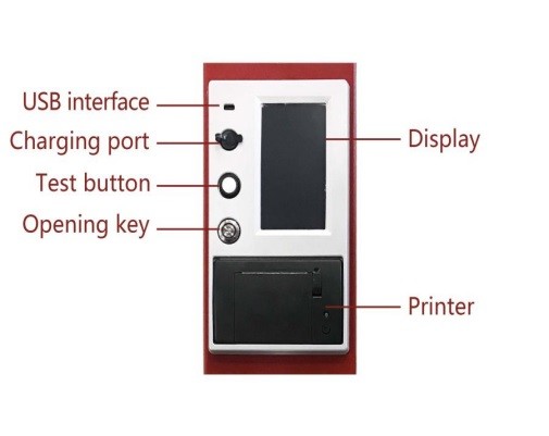 Almacenamiento de datos grandes Retrorreflectómetro de marcado de pavimento para marcas de carreteras