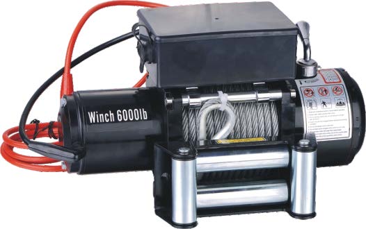 Most popular powerful 12V 6000 lbs electric winch for off road for Jeep Wrangler