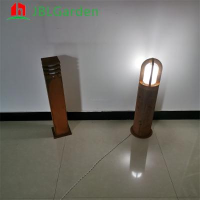 Lâmpadas de jardim de pátio LED de aço exterior Luz de gramado Bollardo Luz à prova d'água
