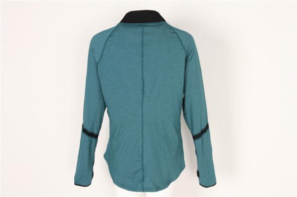 Ladies Elastic Knit Casual Jacket One Color As Pictures Sport Clothes