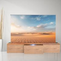 Meubles TV laser en marbre pour salon, unité de divertissement de luxe