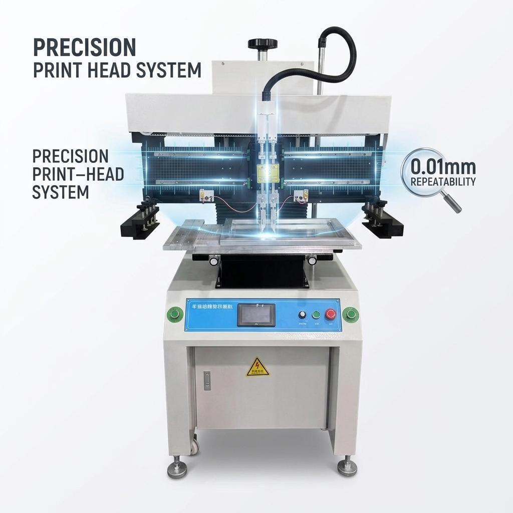 Fully automatic solder paste printing machine, flatbed screen printing machine