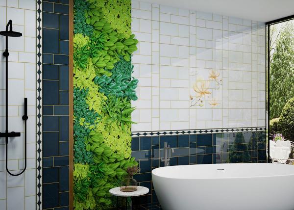 Waterproof 30x60cm Ceramic Wall Tile for Bathroom Blue