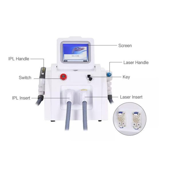OPT Nd Yag Diode Laser Hair Removal Machine 2 In 1 Picosecond Skin Rejuvenation