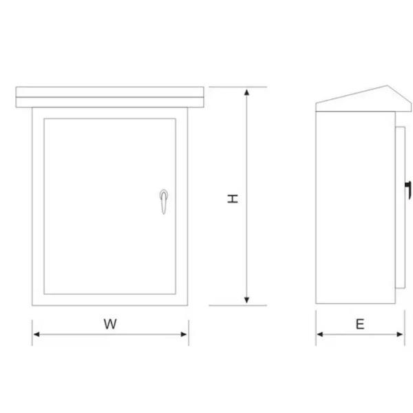 Free Standing Stainless Steel Distribution Box Industrial Fireproof Sealing