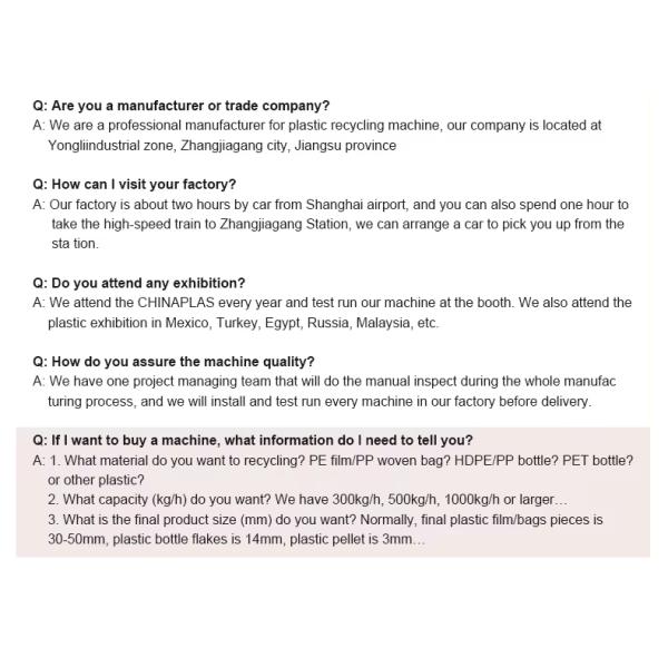 Ligne de lavage de bouteilles d'eau en PET, concasseur, déchiqueteur, machine de recyclage