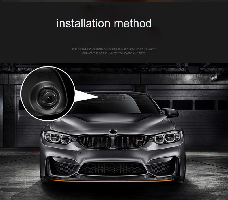 FHD 1080P Мини Парковка Мониторинг Зеркало Заднего Вида Автомобильный Регистратор Двойной Объектив Камеры 5V